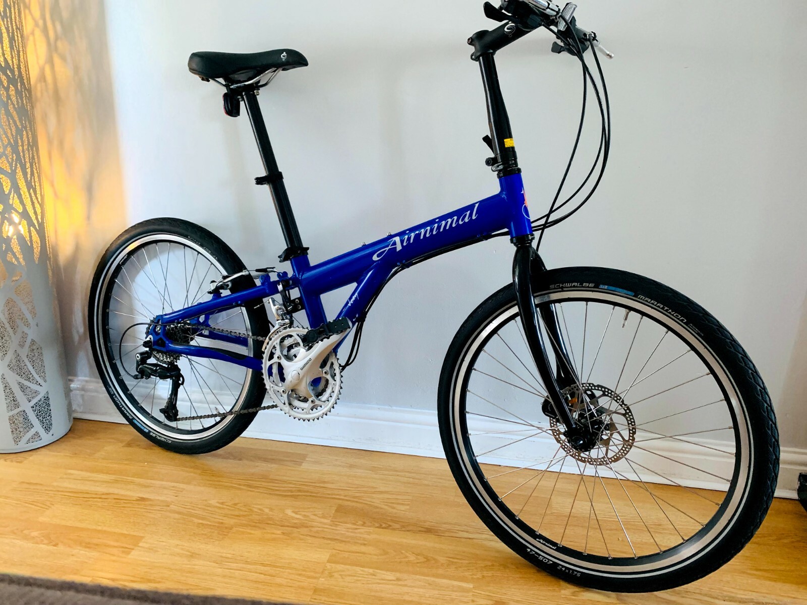 IMACULATE UK BUILT FOLDING BIKE AIRNIMAL JOEY DISC ADVENTURE 27sp. RRP £1650 Folding Bikes