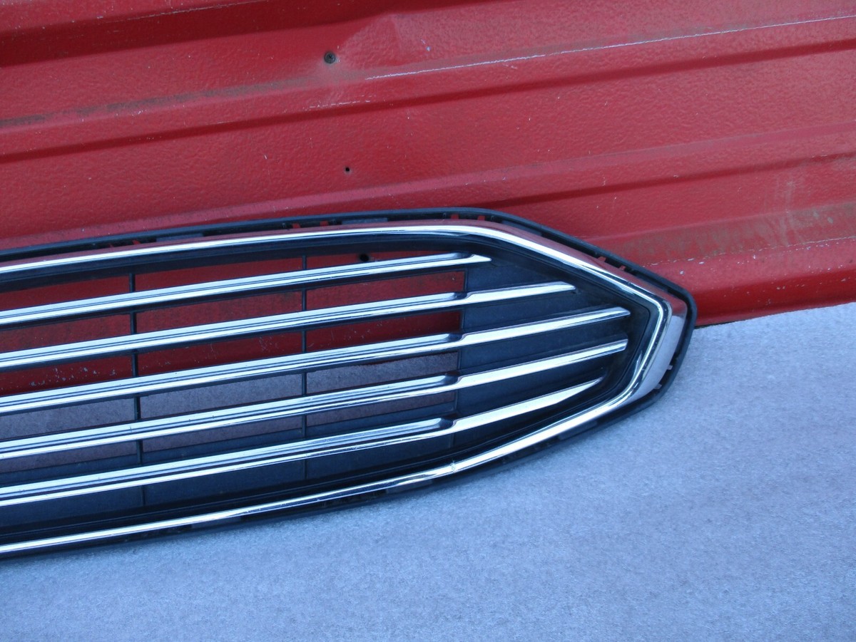 Goodshepherd18 Front Grille Set For 2017-2018 Ford Fusion – Upper & Lower – Black & Chrome - View #2