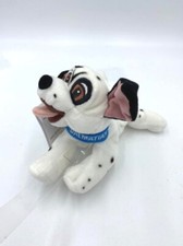 NWT Disney Store 101 Dalmatian Mini Beanbag Plush Blue Collar Puppy Dog 7"