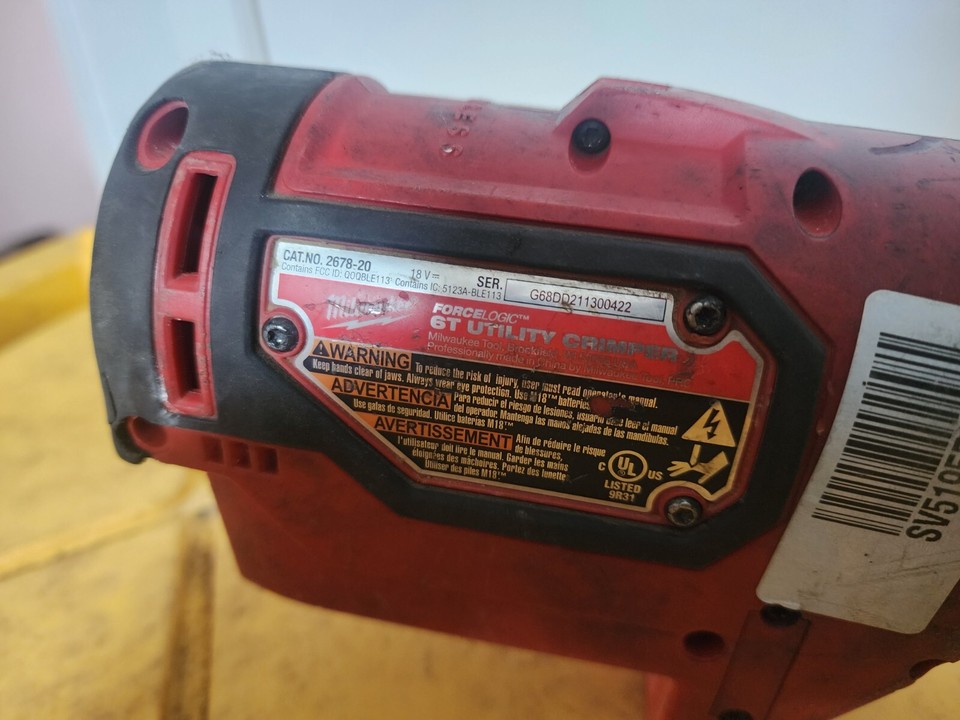 Milwaukee 267820 M18 Force Logic 6T Utility Crimper Tool Only