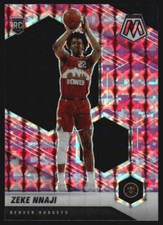 2020-21 Panini Mosaic Mosaic Camo Pink #231 Zeke Nnaji