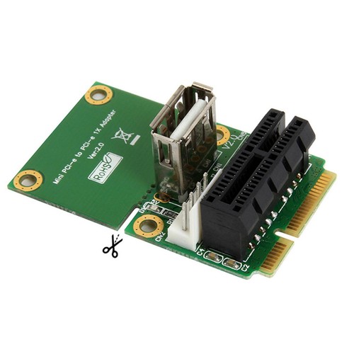 5V/12V Mini PCI-E To PCI-E PCI-E 1X to Mini PCI-E Adapter Riser Card Tester Card - Photo 2/10