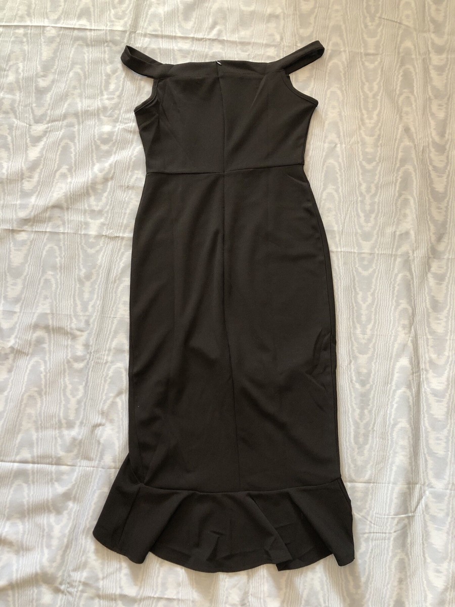 champagne midi bridesmaid dresses Pale Moonlight Knot Strap Midi Dress Champagne