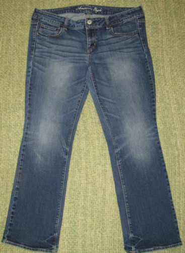 AMERICAN EAGLE Straight Jeans Size 16 SHORT Stretc