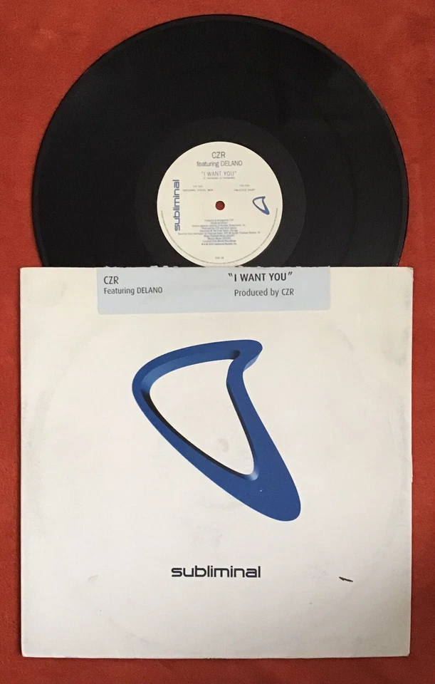CZR Featuring DELANO "I WANT YOU" Produced by CZR - SUBLIMINAL RECORDS 12" SUB28 - Image 2 of 4