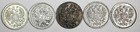 RUSSIA Nicholas II Silver LOT OF 5 COINS 1909,1910,1911,1912 10 KOPECK Y# 20a.3 — photo 3