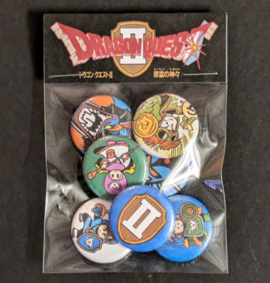 Dragon Quest 2 [Roto Trilogy] Pin / Button Set - Enix 2DHD DQ 1 3 ...