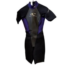 ONeill Mens Reactor 2mm Short Sleeve Spring Wetsuit Black  Purple