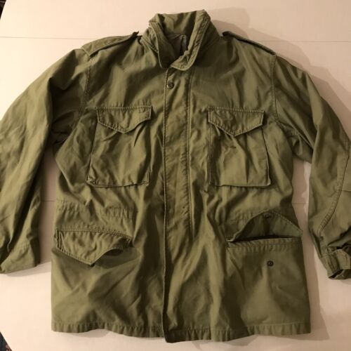 Vintage USGI USAF Green Military Jacket John Ownbey Size Large Regular - 第 1/12 張圖片