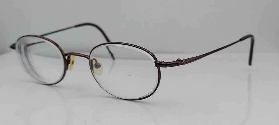 Бронзовые овальные металлические солнцезащитные очки Modo 782 Япония ТОЛЬКО ОПРАВЫ - Изображение 2 из 4