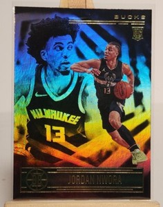 2020 Panini Illusions Basketball Trophy Collection Green Jordan Nwora #174 SGC 10