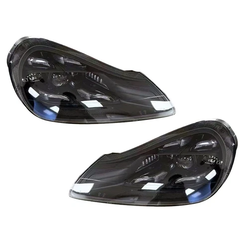 Pair Matrix LED Headlights DRL Assembly Upgrade For Porsche Cayenne 957 2007-10 - Picture 5 of 13