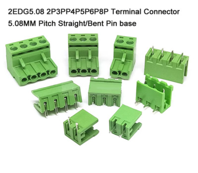 2EDG5.08 2P3PP4P5P6P8P Terminal Connector 5.08MM Pitch Straight/Bent Pin base