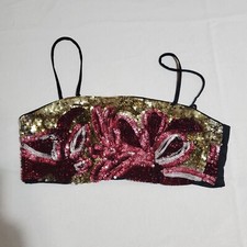 Walter Baker Womens Top Size Large L Sequin Black Festival New With Tags