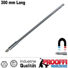 Magnet Bithalter 1/4" Verlängerung Akkuschrauber Bits 300 mm Extra Lang YT-04684