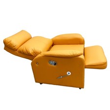 Orange Multi Functional Sofa Chair Manual Adjustment Beauty Massage w/Wheels
