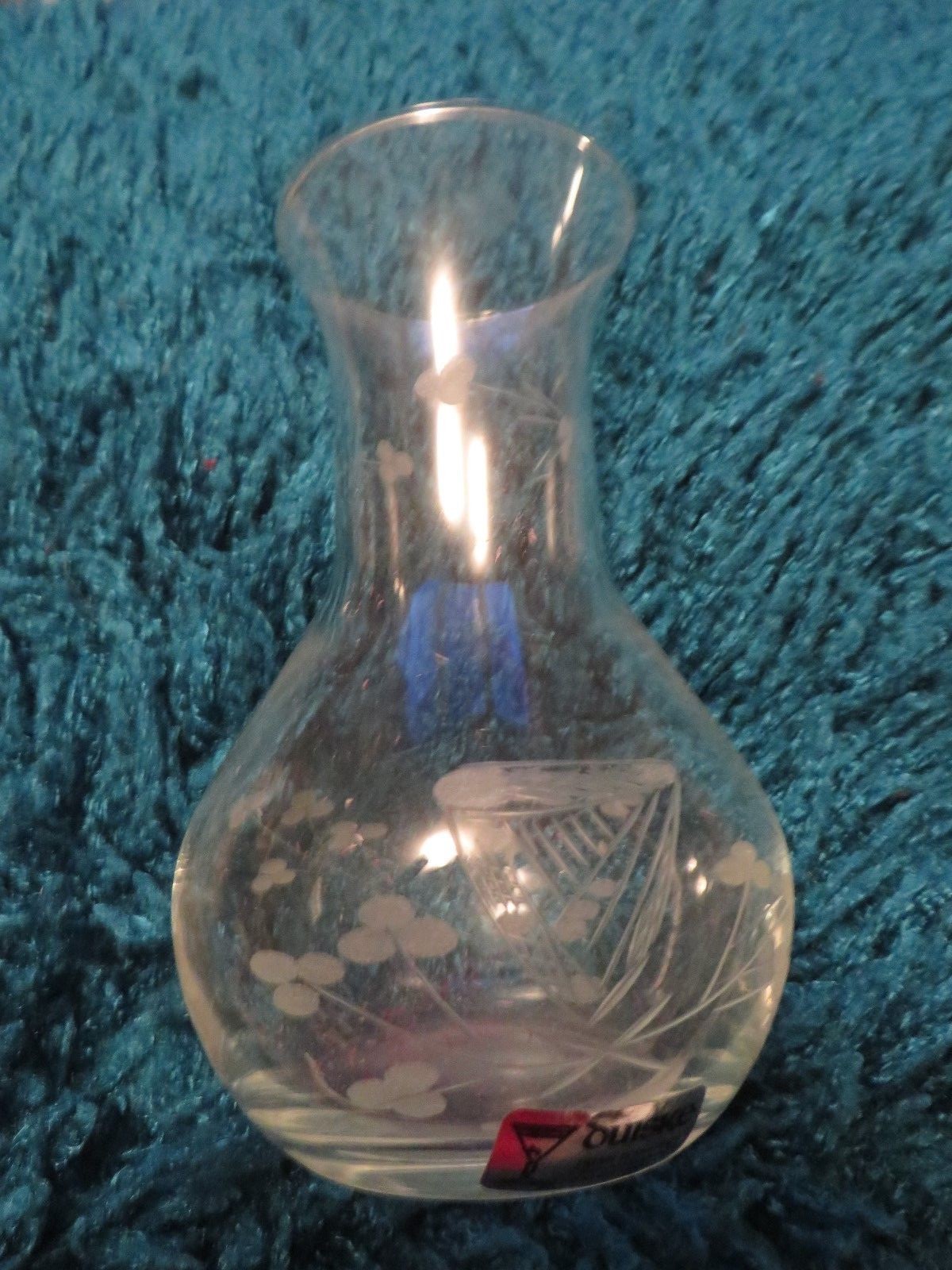 DUISKE IRISH HANDCUT GLASS VASE 13cm Tall Kilkenny Ireland eBay