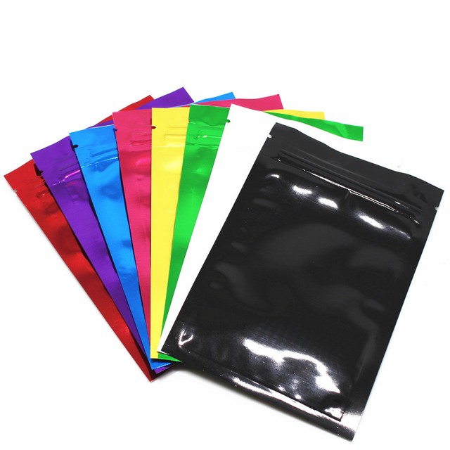 3"x3.9" Colorful Mylar Bags Heat Seal Smell Proof Foil for Zip Food Pouches Lock eBay