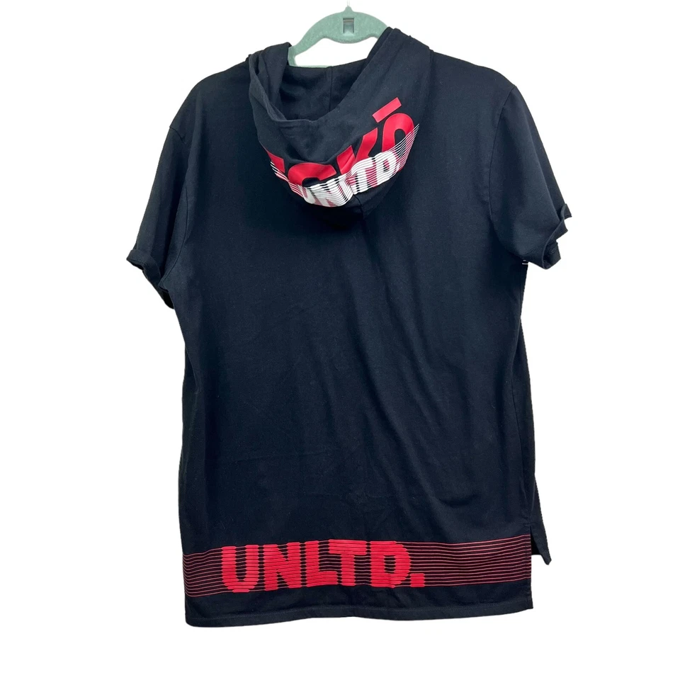 Camiseta con Capucha Ecko Unltd Manga Corta Estampado Gráfico Negra Roja Niños Talla L Foto 4 de 4