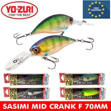 YO-ZURI SASHIMI MID CRANK BAIT F FLOATING FISHING LURE WAVE MOTION 70MM R1061