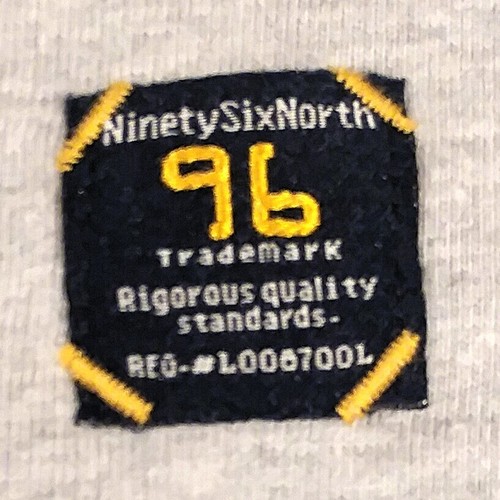Ninety Six North T-Shirt Mens Size XL SS Crew Neck Applique 100% Cotton Gray - Picture 10 of 12
