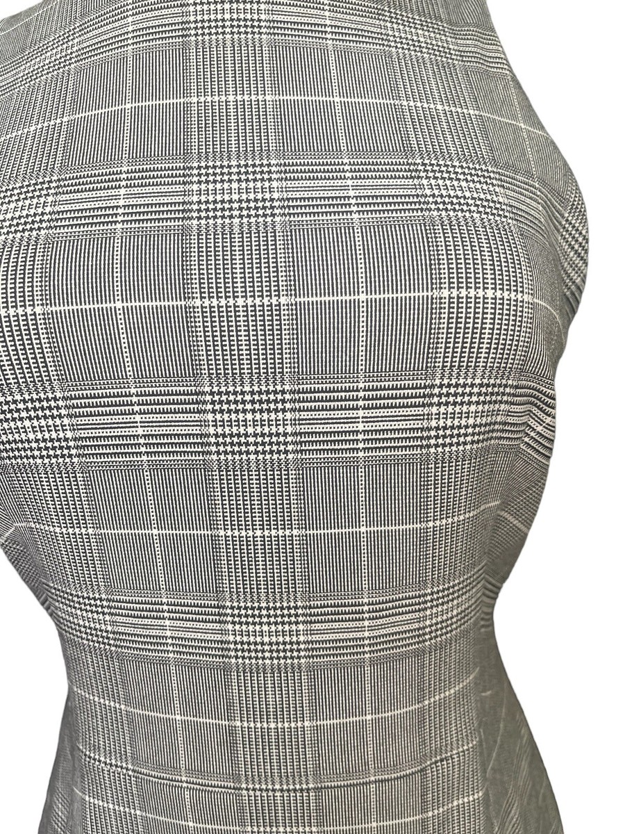 j crew black and white dress J. Crew Dress Above-Knee Tassels Geometric Pattern Black, White Size X   Designers On A Dime