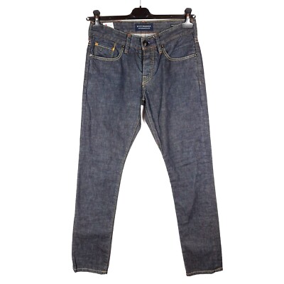 SCOTCH & SODA RALSTON Herren Jeans Größe W28 L32 Slim Fit Tapered Blau Button...