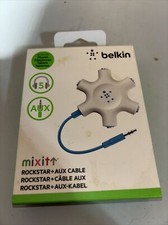 Belkin RockStar Aux Cable 5-Way Splitter for Headphones  2' Extension Cable.DD1