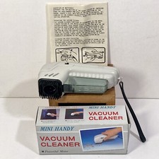 Mini Handy Vacuum Cleaner w Powerful Motor Great for Car Interiors Tested Works