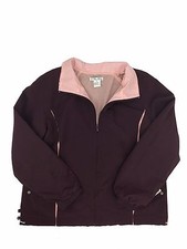 New Fu Da, Size Xl, Light Athletic Windbreaker Lining Burgundy Pink Jacket