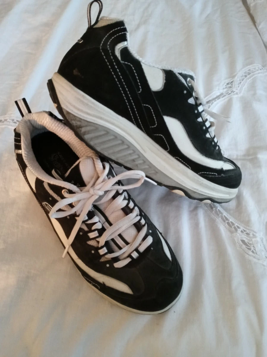 Skechers Women s Shape Ups. Black And White. Size 8.5