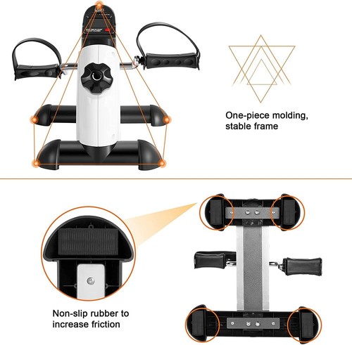 Under Desk Mini Exercise Bike Pedal Cycle Portable Home Exerciser w/LCD Display - Picture 2 of 15