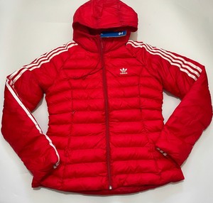 adidas slim jacket red
