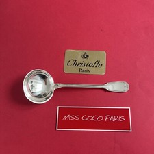 LOUCHE CREME  23 CM CHRISTOFLE  CHINON FRANCE  METAL  ARGENTÉ TRÈS BEL ÉTAT;