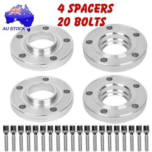 4PCS 20mm Hubcentric Wheel Spacers PCD 5x120 72.56 Bore For BMW E46 E60 E61 E90 - Picture 2 of 10