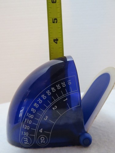 RARE VTG ADJUSTABLE MEASURING CUP BLUE PLASTIC - Picture 6 of 6