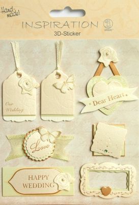 URSUS 3D-Sticker Inspiration, Our Wedding, Hochzeit