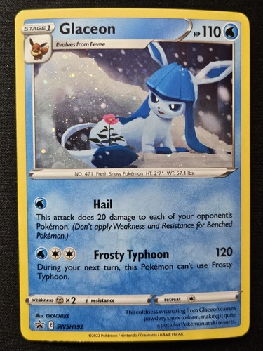 Glaceon SWSH192 Black Star Promos Cosmos Holo Eeveelution Pokémon TCG 2022 NM - Picture 1 of 2
