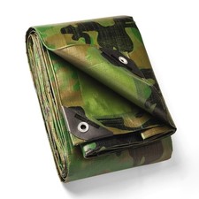 Camo Tarp Heavy Duty Waterproof 6x8 Feet Camouflage Tarps Poly Cover 10mil
