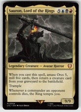sauron lord of the rings mtg card 9 Magic: Gathering ideas Sauron, the Lord of the
