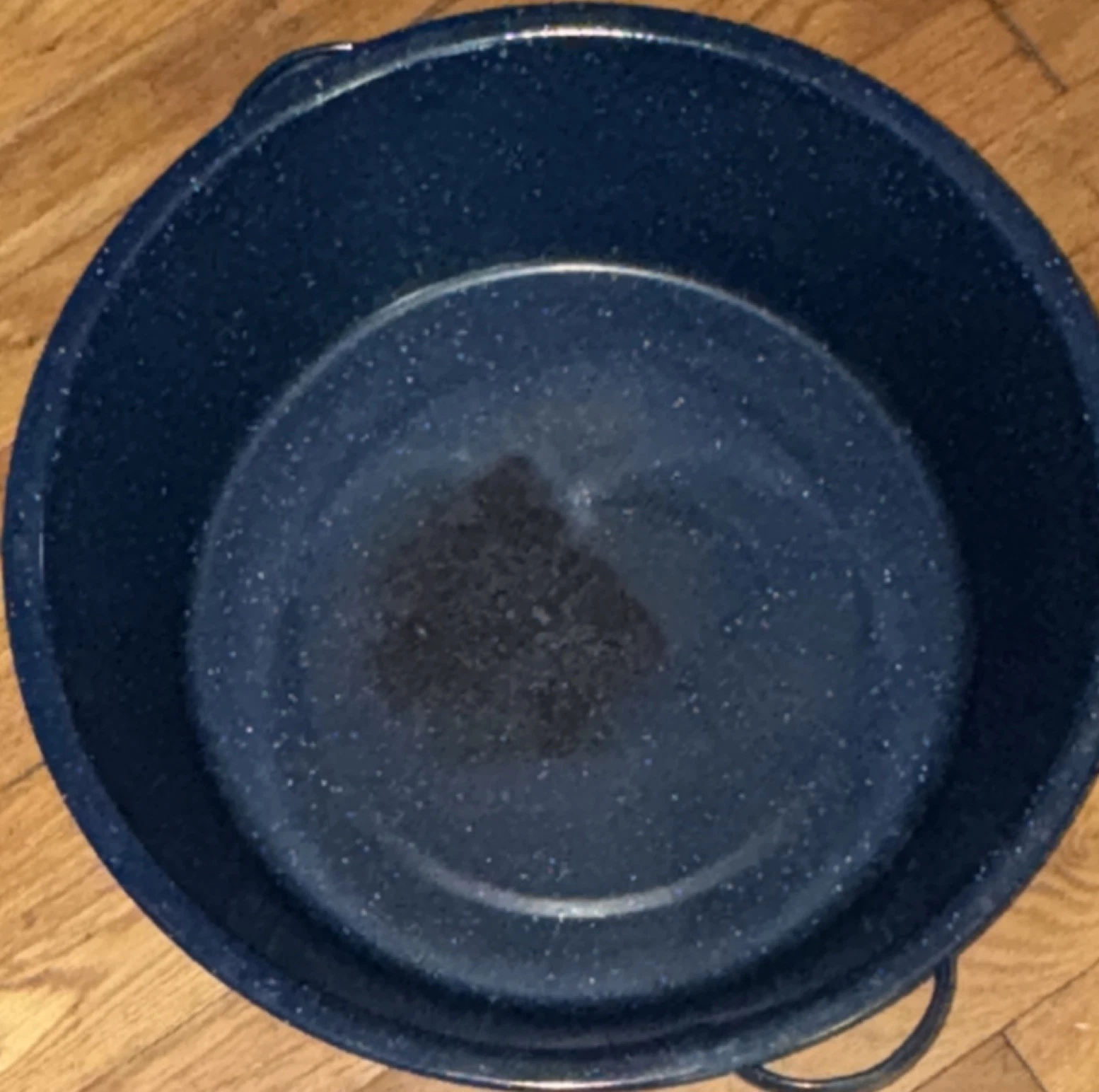 Blue White Speckled Steel Enamel Stockpot with Double Handles for Gas & Electric