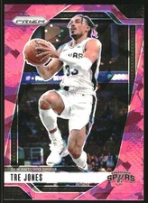 2024-25 Panini Prizm Prizms Pink Ice #61 Tre Jones - BSK