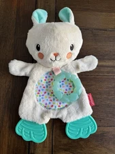 Infantino Glow-in-the-Dark Cuddly Pal Teethers Bunny Travel Lovey Plush