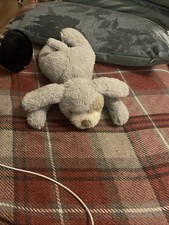 Mamas and Papas Grey Patch Puppy Dog Soft toy plush Comforter.  BNWOT