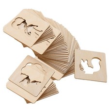 Kids Drawing Stencils DIY Painting Stencils Sturdy Montessori Chalk Stencils ...