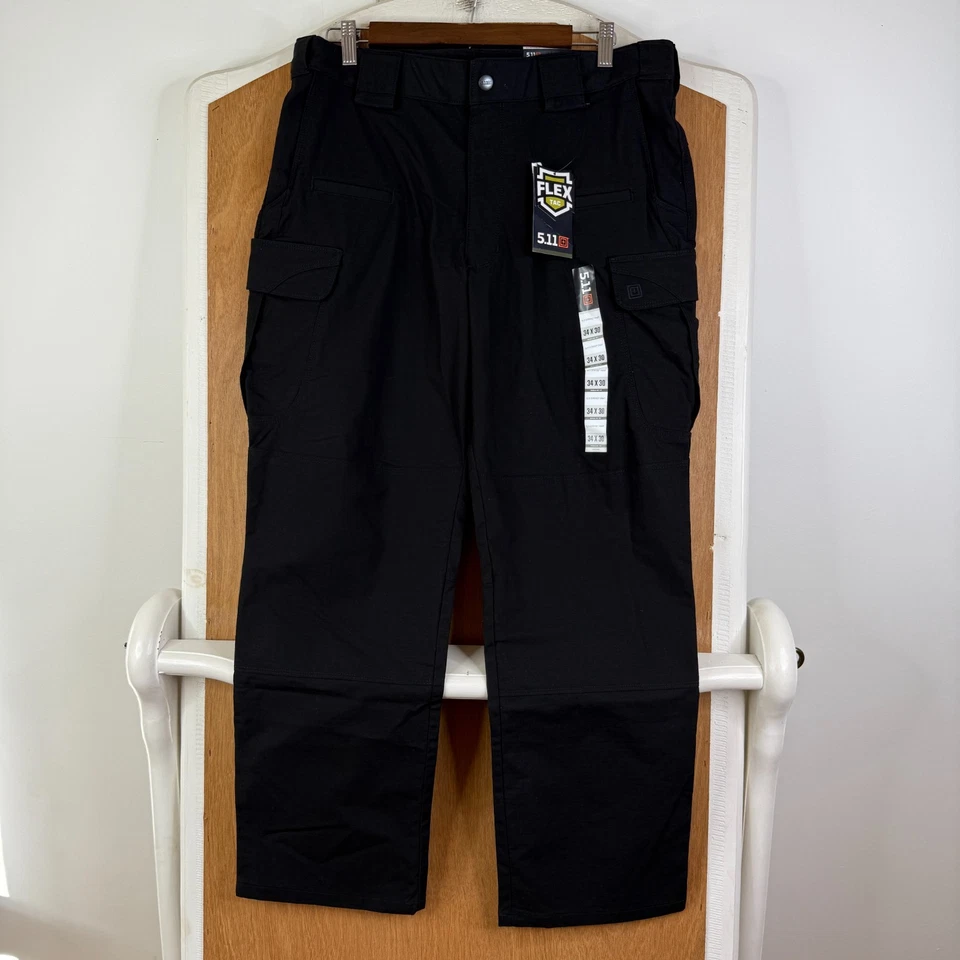 Pantalones tácticos 5.11 para hombre 34x30 Stryke Flex Tec carga utilitaria ropa de trabajo NUEVOS NUEVOS CON ETIQUETAS Foto 2 de 4