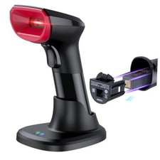TMSL-58CR Bluetooth Barcode Scanner with USB Cradle Easy-Swap Battery, 2D