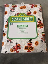Sesame Street Crib Sheet Elmo Halloween 28x52