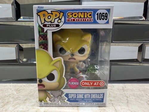 Funko Pop! Plus Super Sonic the Hedgehog with Emeralds Flocked Target Exclusive