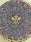 Vintage Damascene Metal Jewelry Dish W/2 Headed Eagle Shield Toledo Spain — photo 2